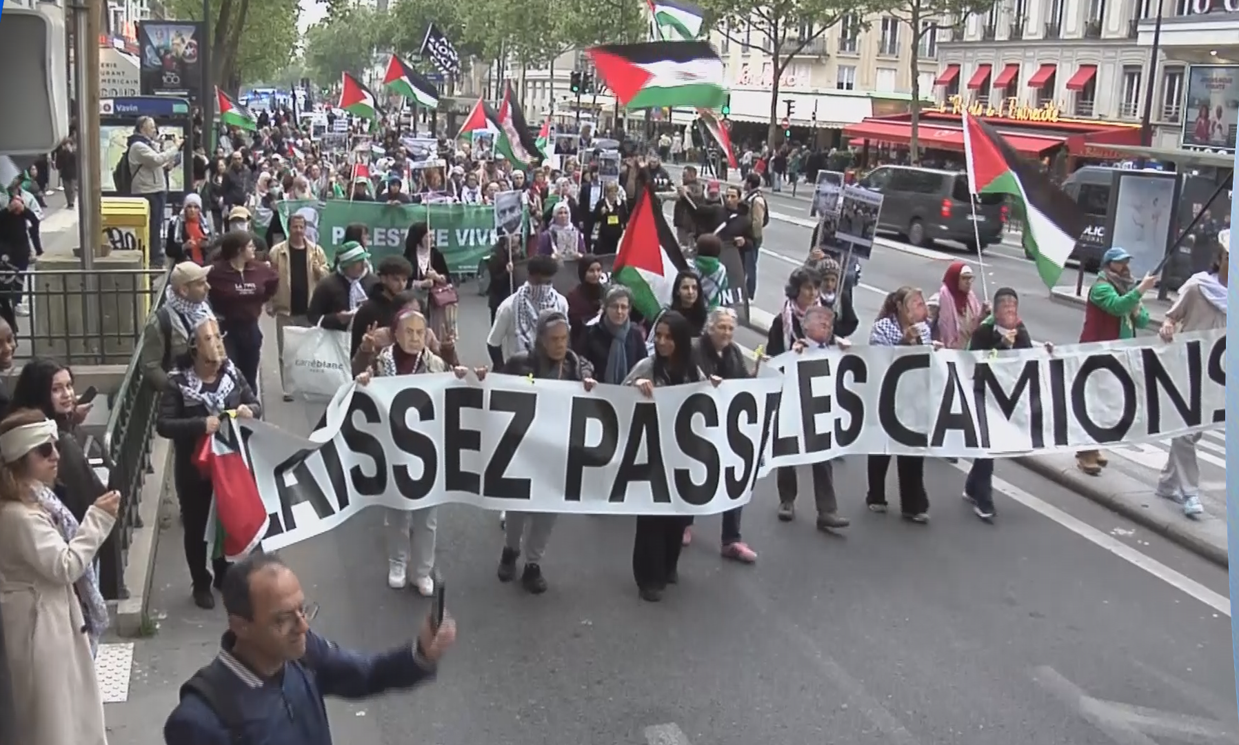 Paris protesters slam Israel’s war on Gaza