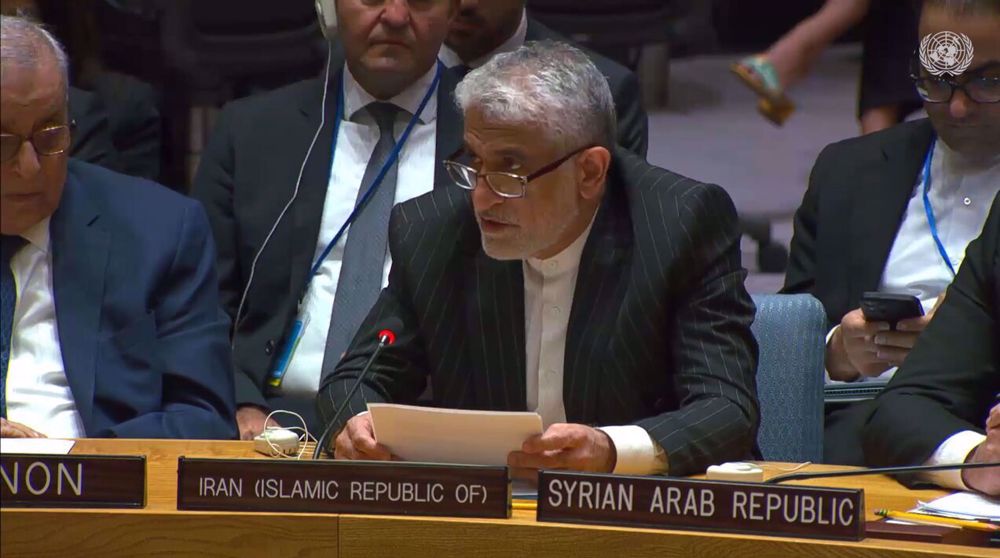 Iran backs sovereign, stable Syria free of terrorism, UN envoy says