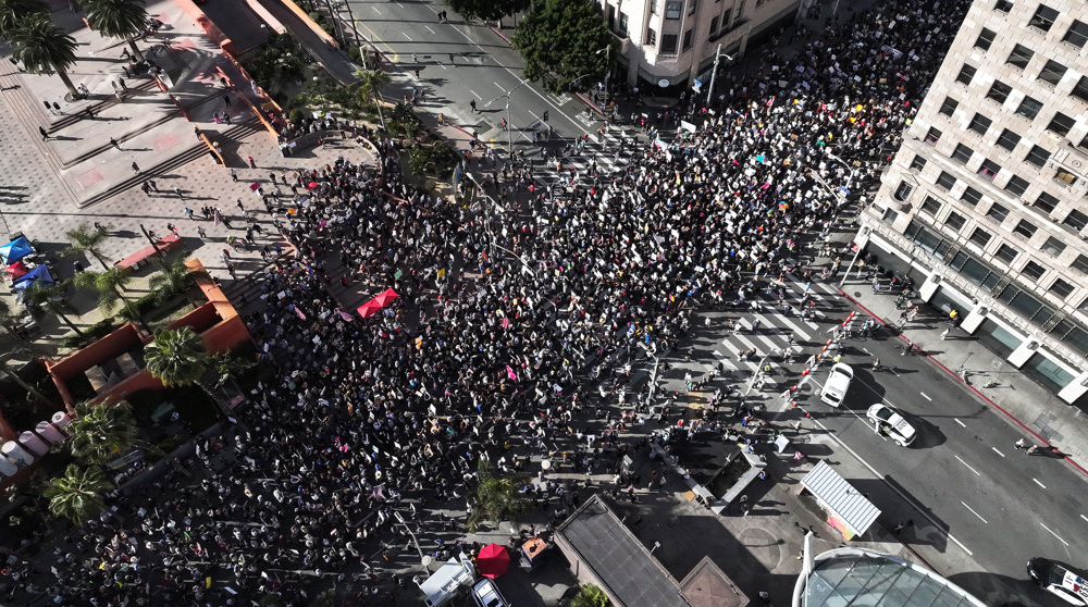 ‘Hands off!’ rallies sweep across US: Thousands assail Trump and Musk