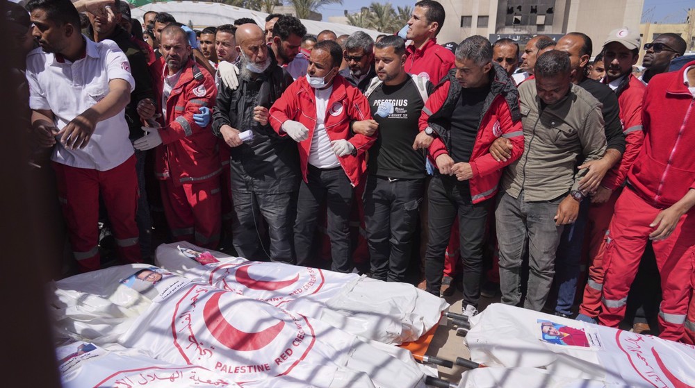 Palestinian Red Crescent calls for independent probe into Israeli massacre of medics in Gaza