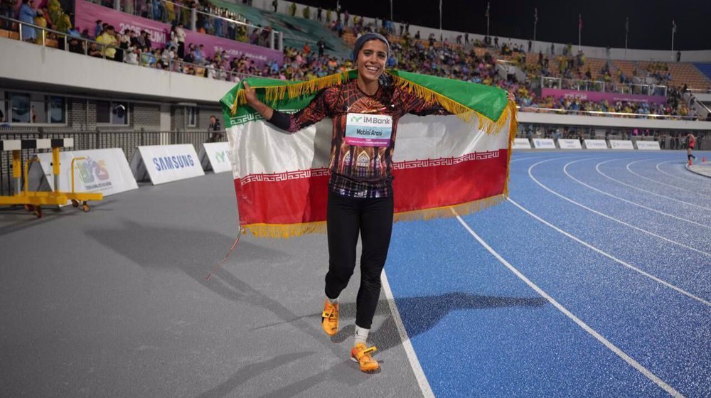 Long jumper Reyhaneh Mobini wins Iran's first-ever women's gold at Asian Championships