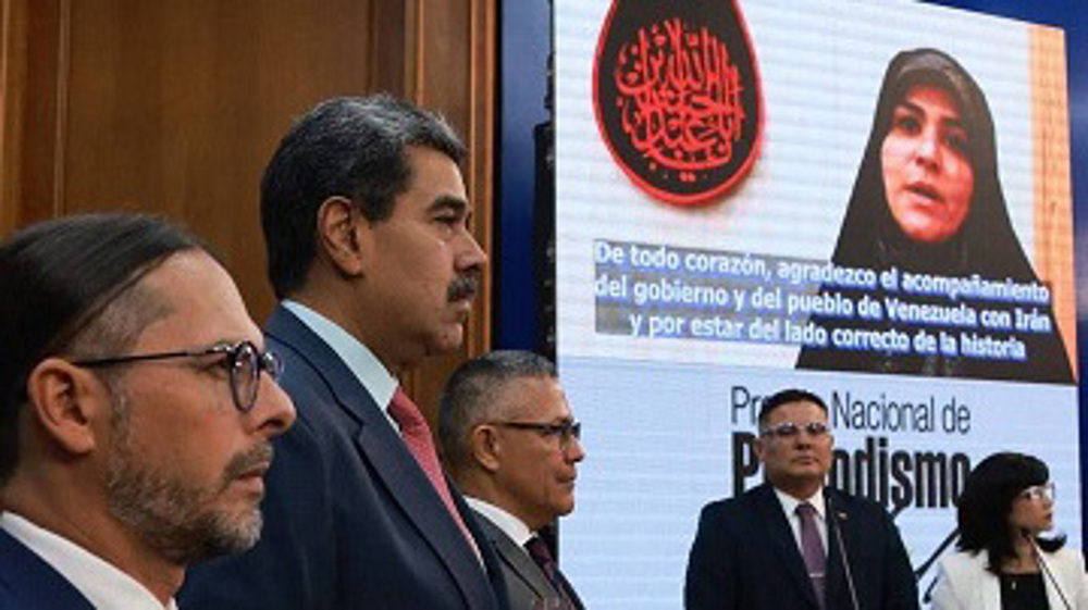 Venezuela awards Simon Bolivar Prize to Iranian news anchor Sahar Emami 