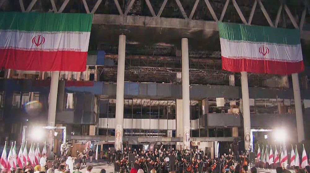 Foreign journalists visit Iran's broadcaster building bombed by Israel