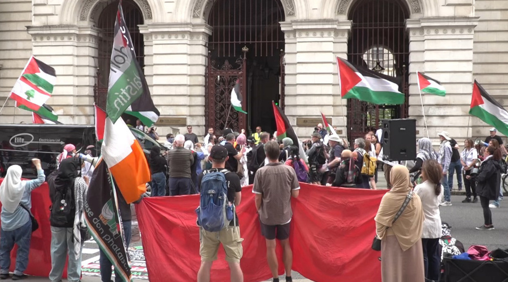 Hundreds protest UK visit of Israeli military chief