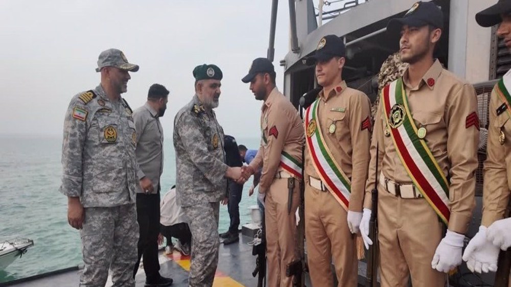 Iran Navy commander visits naval units in Strait of Hormuz, Persian Gulf