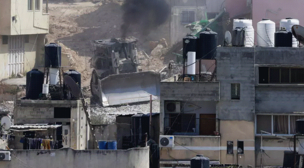 Israeli bulldozers demolish Palestinian homes at West Bank camps
