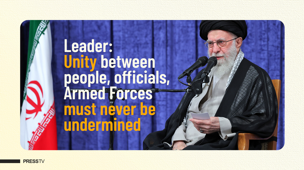 Leader: Unity between people, officials, Armed Forces must never be undermined