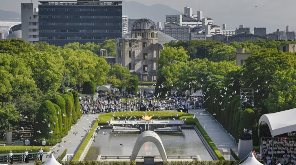 Hiroshima marks nuclear horror amid fury over Trump's remarks  