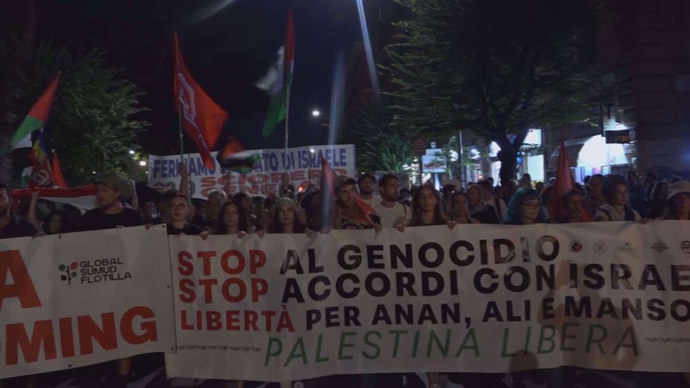 Rome witnesses rally against Israeli ground invasion in Gaza City
