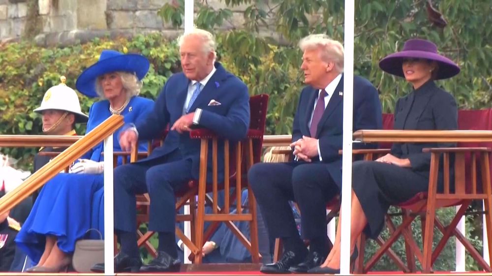 Protests erupt in London over Trump’s visit and reception at Windsor Castle