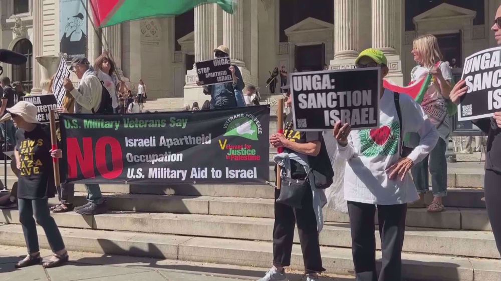 NY protest condemns UN silence on Gaza genocide
