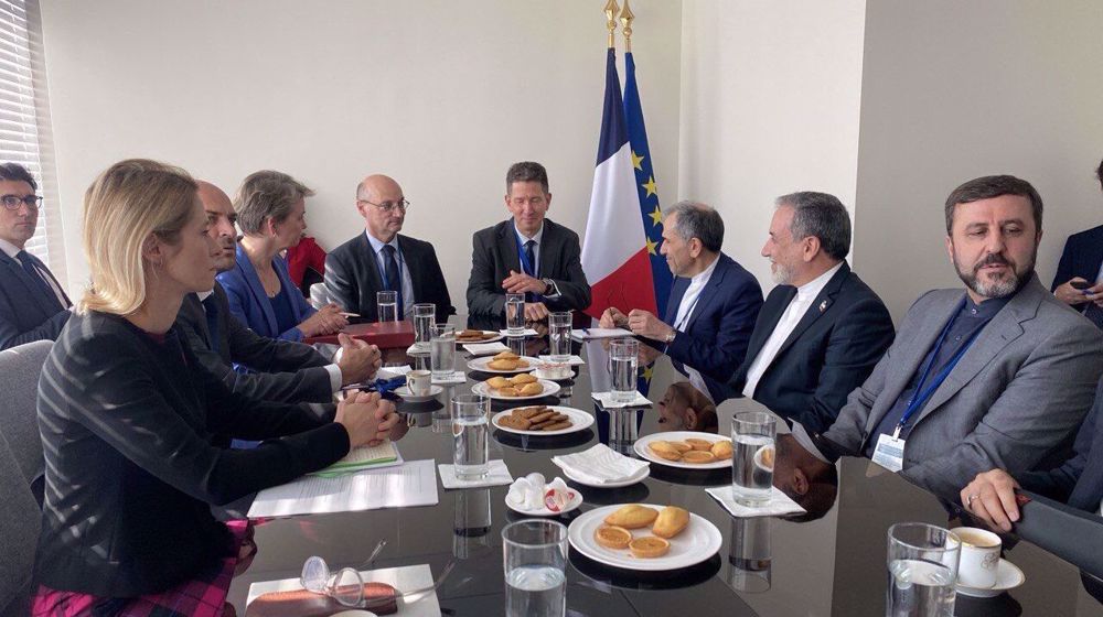 Le ministre iranien des A.E. s’est entretenu à New York avec ses homologues européens