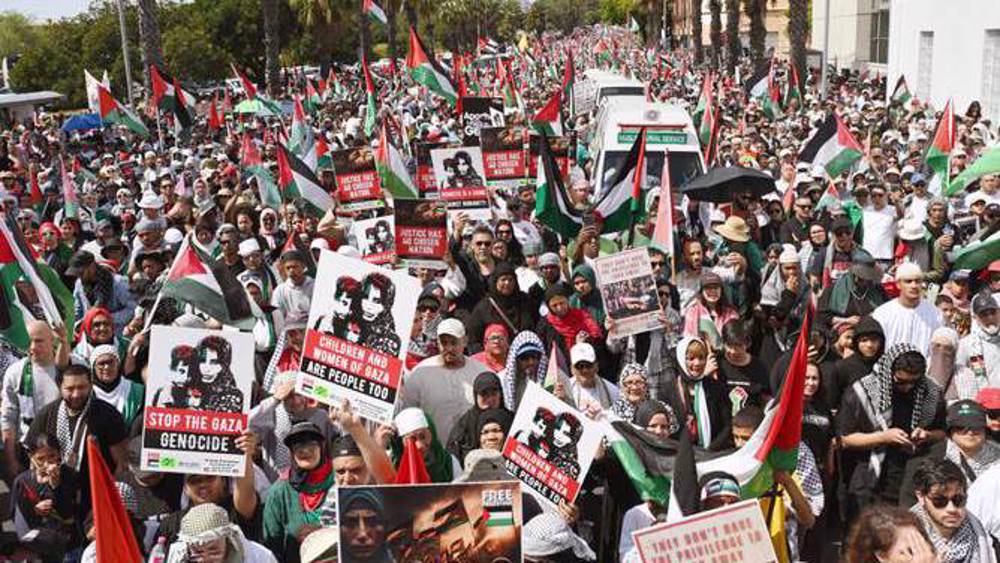South African protesters demand government break ties with Israel