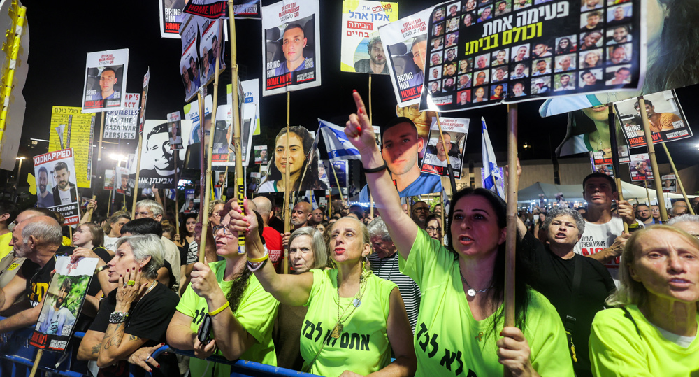 Israeli protesters rally in occupied cities demanding end to Gaza war