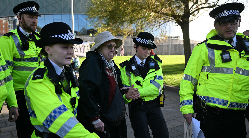UK police arrest several people at protest in support of Palestine Action
