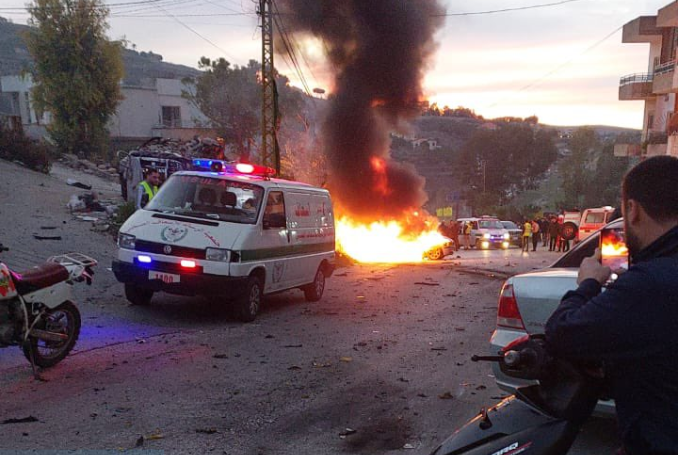 Two killed as Israeli drone targets vehicle in southern Lebanon