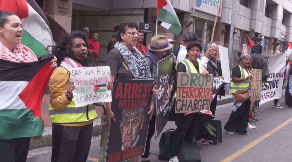 South Africans demand release of UK Palestine Action activists