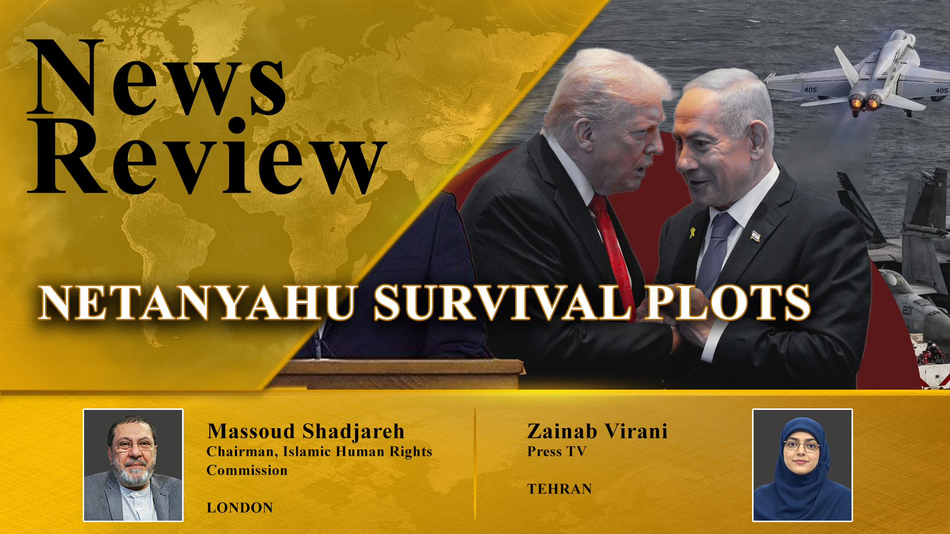 News Review: Iran FM says Netanyahu seeks more US blood, treasure for political gains