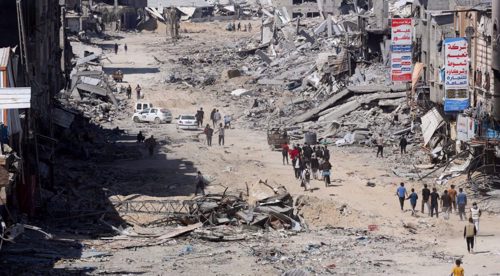 Residents return to find their homes destroyed by Israeli strikes in central Gaza 