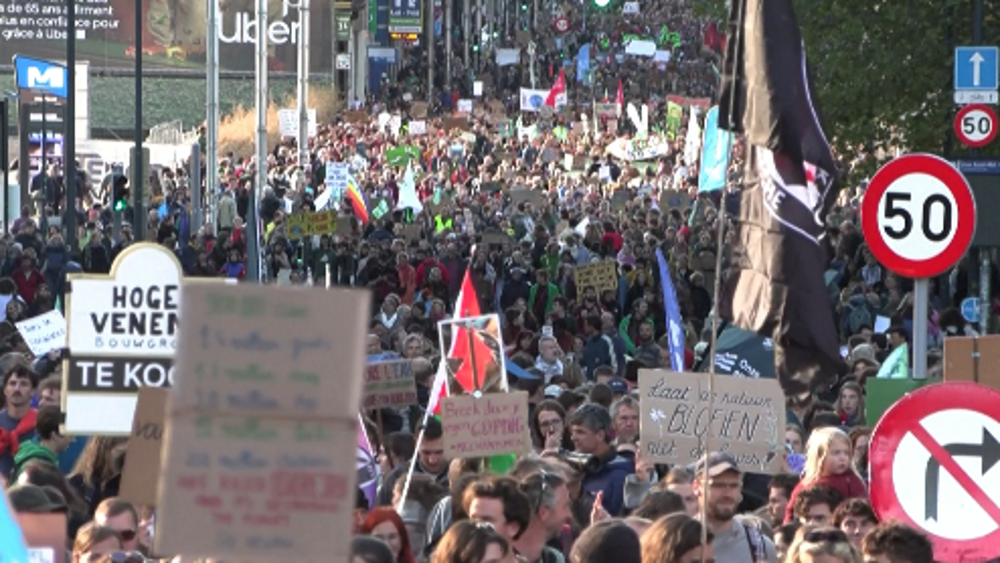 Thousands urge climate action at Brussels demonstration