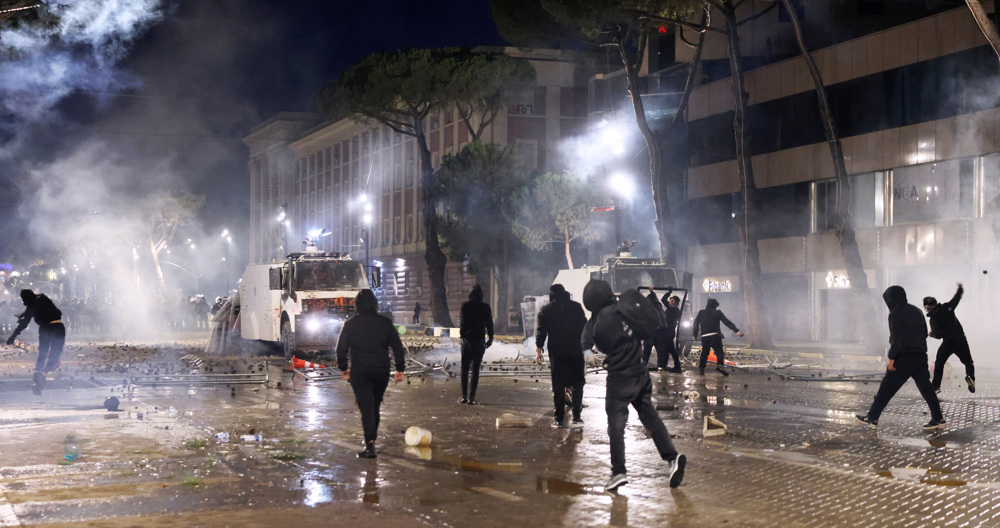 Albania protests continue into their fourth night