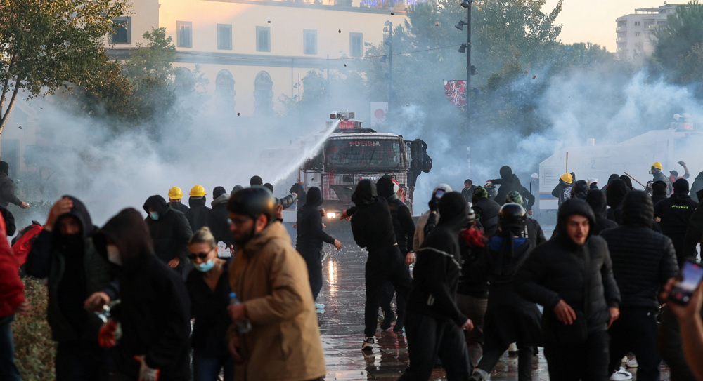 Police crack down on protests as violent clashes enter sixth day in Albania