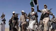 Yemeni fighters advancing against Saudi forces