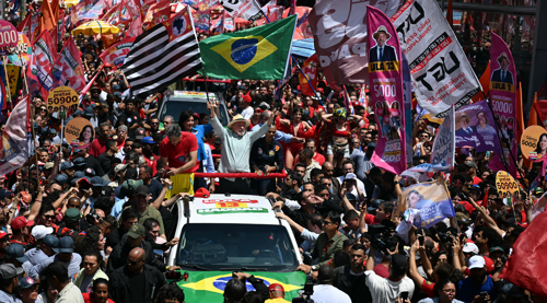 Brazil's Lula holds campaign rally in Sao Paulo ahead of presidential election