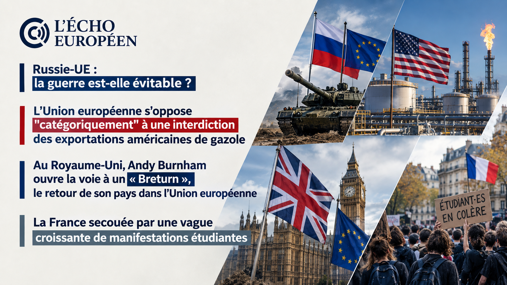 Russie-UE : la guerre est-elle évitable ?