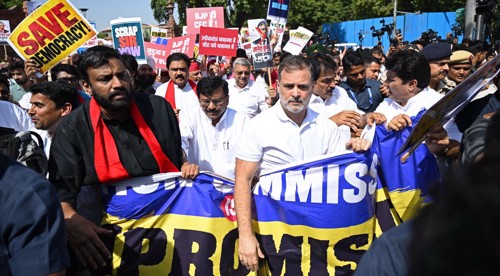 India opposition marches for election chief’s resignation over voter-list revision
