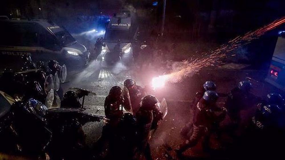 Police fire tear gas as protests erupt against ICE and Israel at Milan Winter Olympics