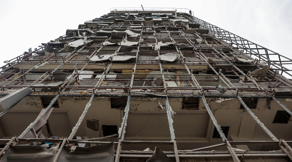 A view shows the aftermath of a US-Israeli strike on Gandhi Hotel Hospital in Tehran, Iran, March 2,