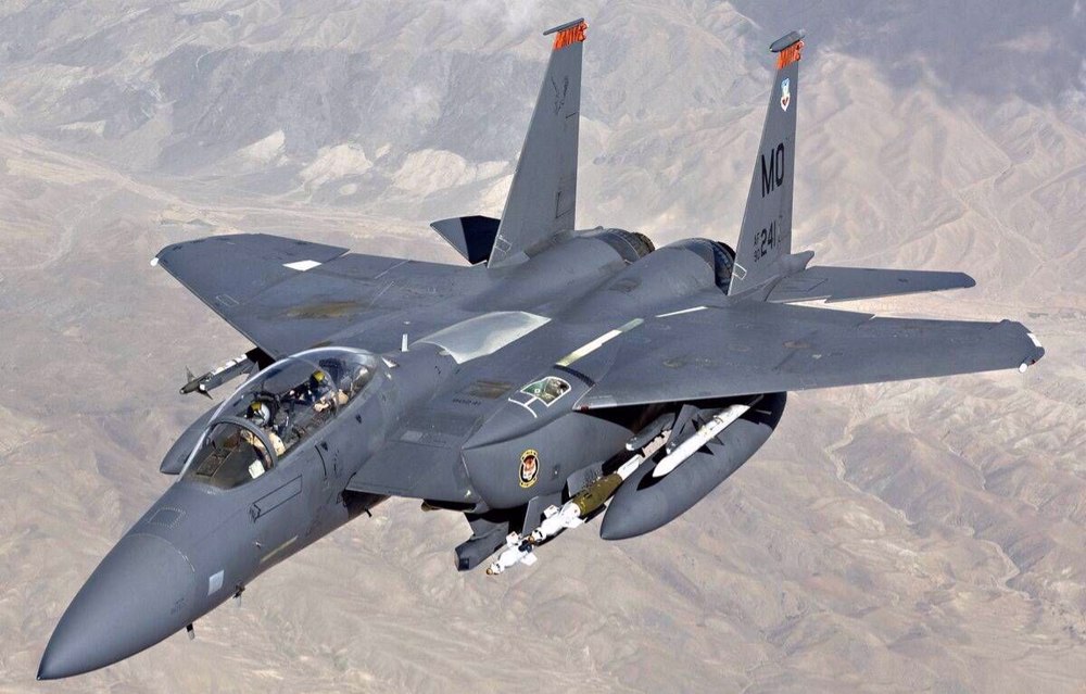 US F-15E Strike Eagle multi-role attack fighter jet downed by IRGC air defenses