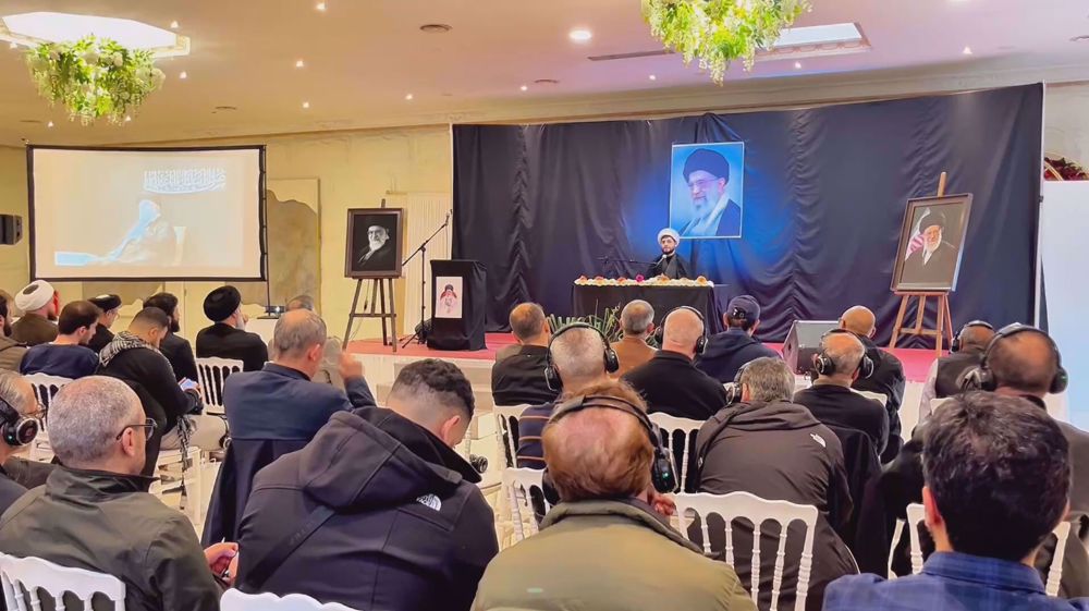 Mourning ceremony held in Paris in tribute to martyred leader of Islamic Revolution