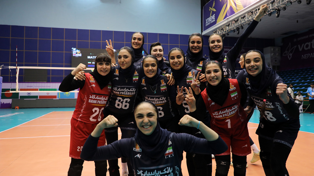 Champions again: Iran women’s volleyball team retains Central Asian title