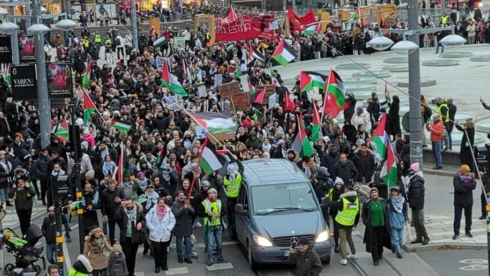 Sweden-Protest-Gaza genocidal war