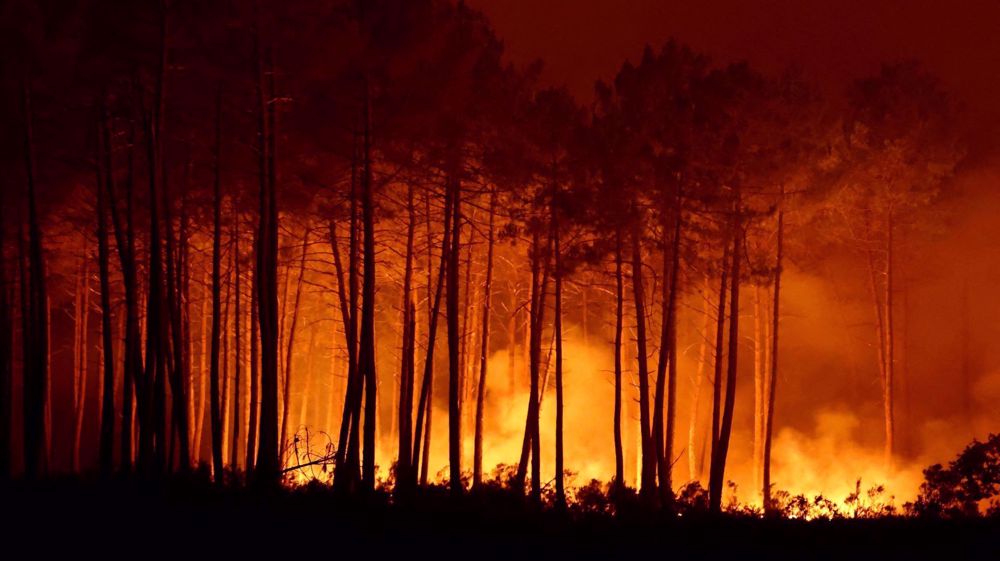 More than 300,000 flee wildfires in France, Spain