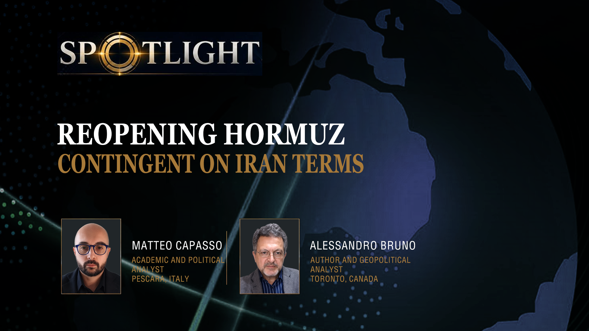 Reopening Hormuz contingent on Iran terms
