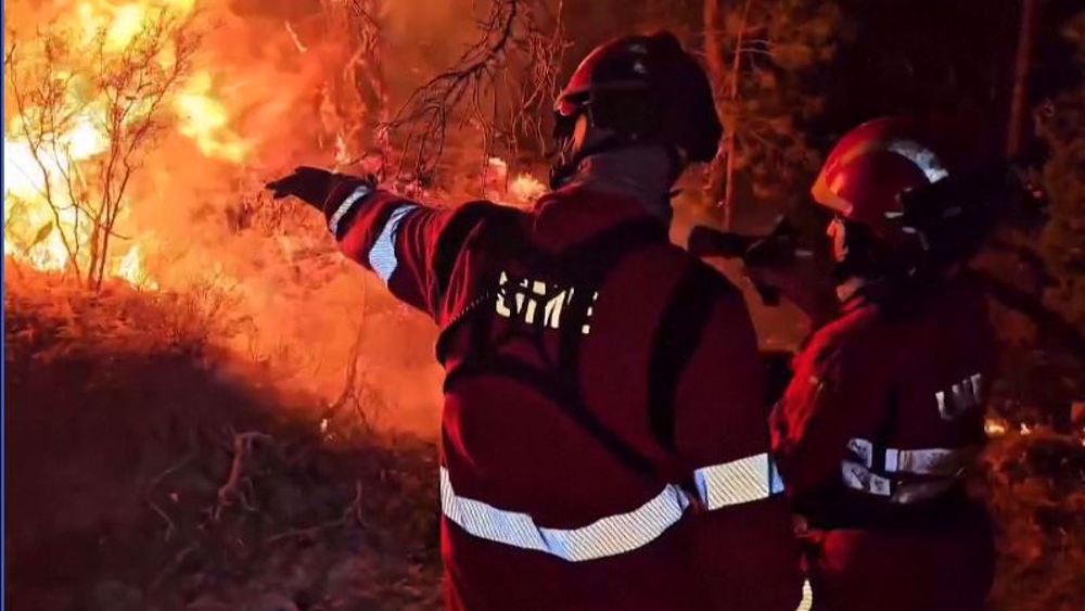 Firefighters battle wildfires across Spain