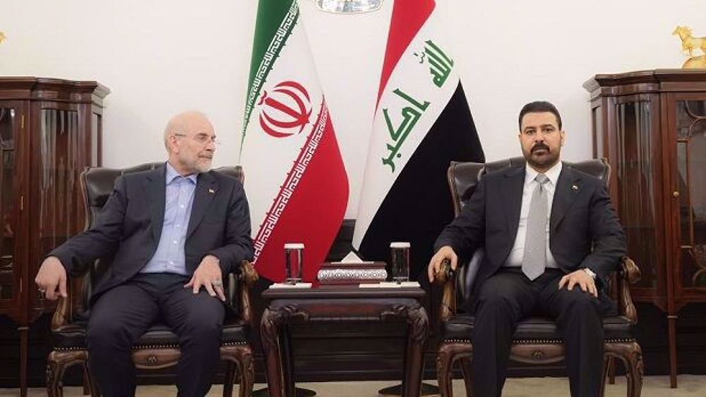 Iraqi PM praises Iran’s firm support during meeting with Qalibaf 