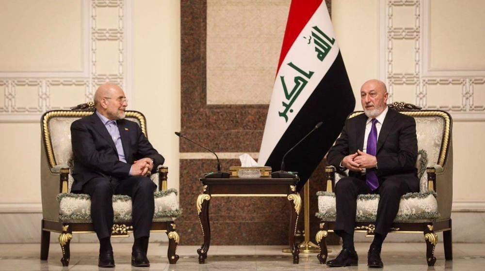 US goal is to plunder regional resources: Qalibaf tells Iraqi president