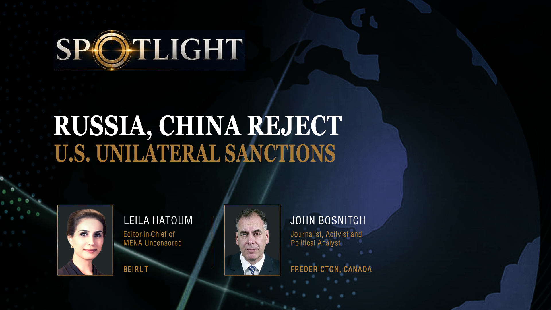 Russia, China reject US unilateral sanctions