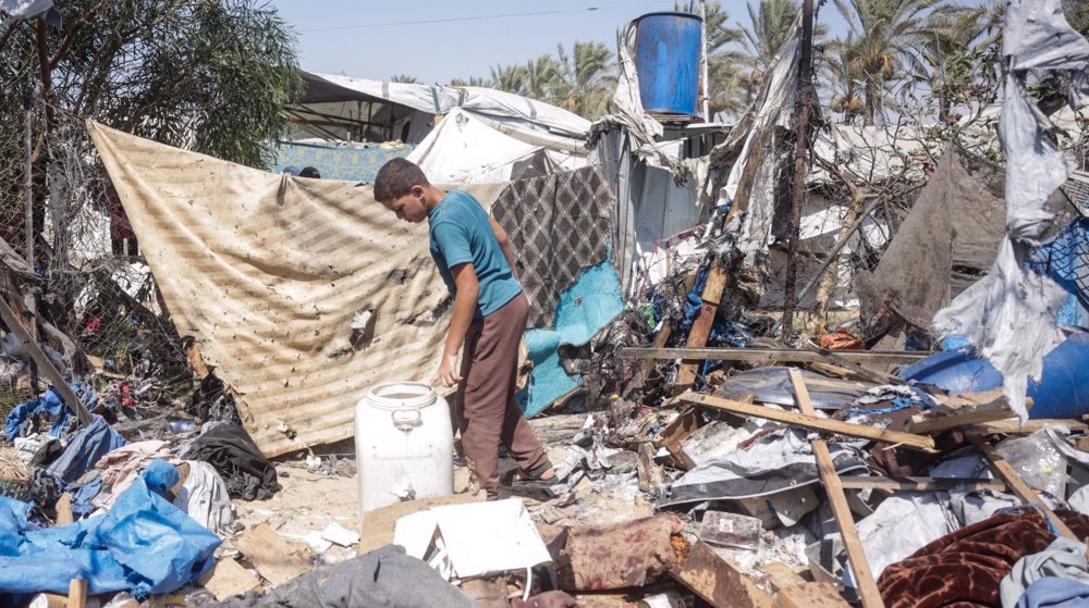 Israeli drone strike kills two Palestinians in displacement tent in central Gaza