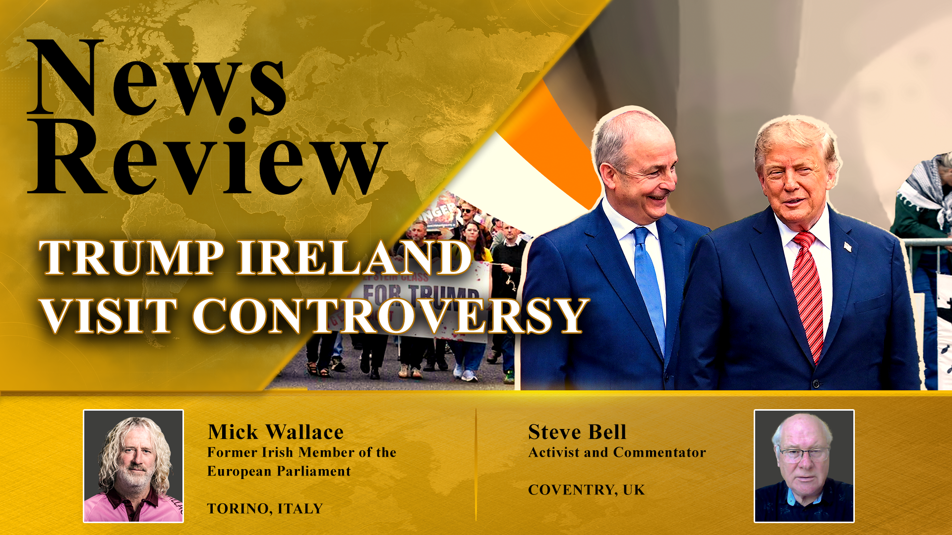 News Review: Trump’s comments on Irish unification spark backlash among his British allies