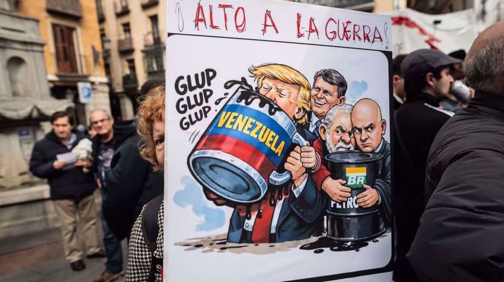 Venezuelan protesters demand transparency over oil deal with US