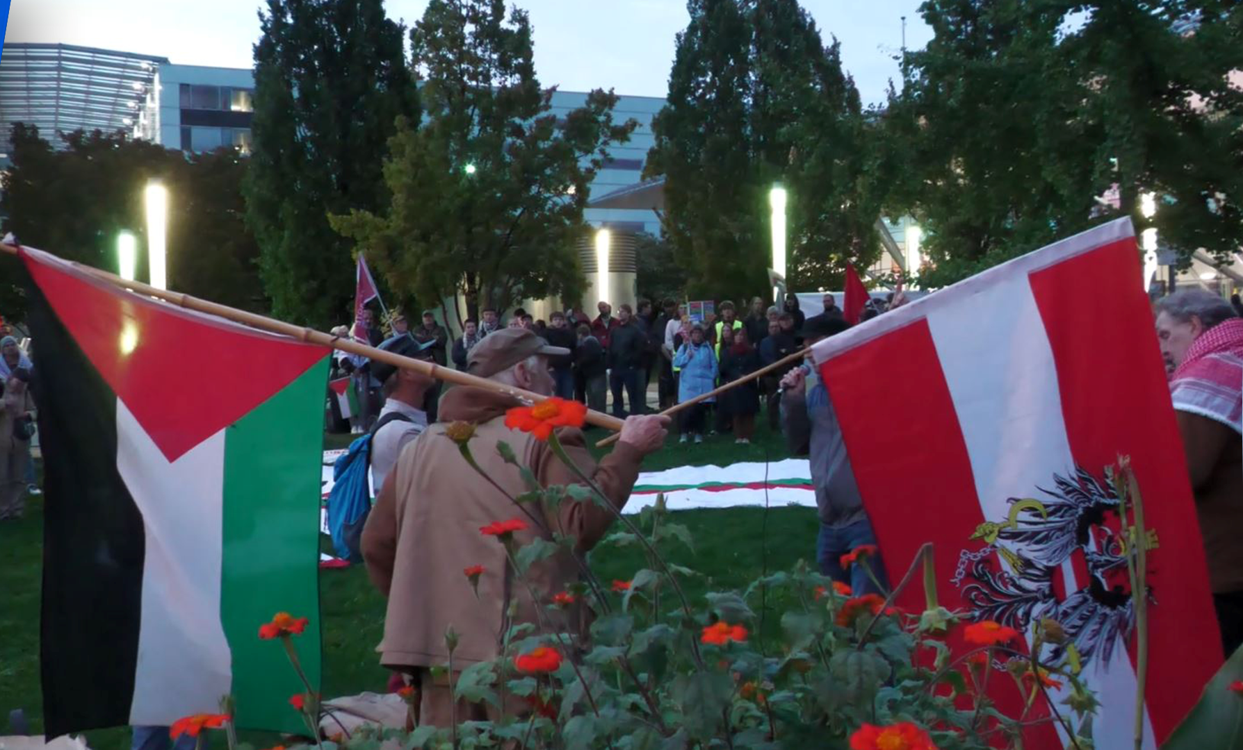Protest against Israeli football team in Austria