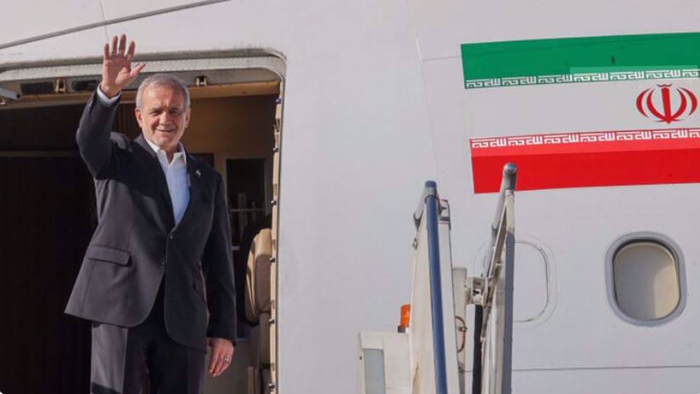 Pezeshkian leaves New York for Tehran after UNGA speech, meetings