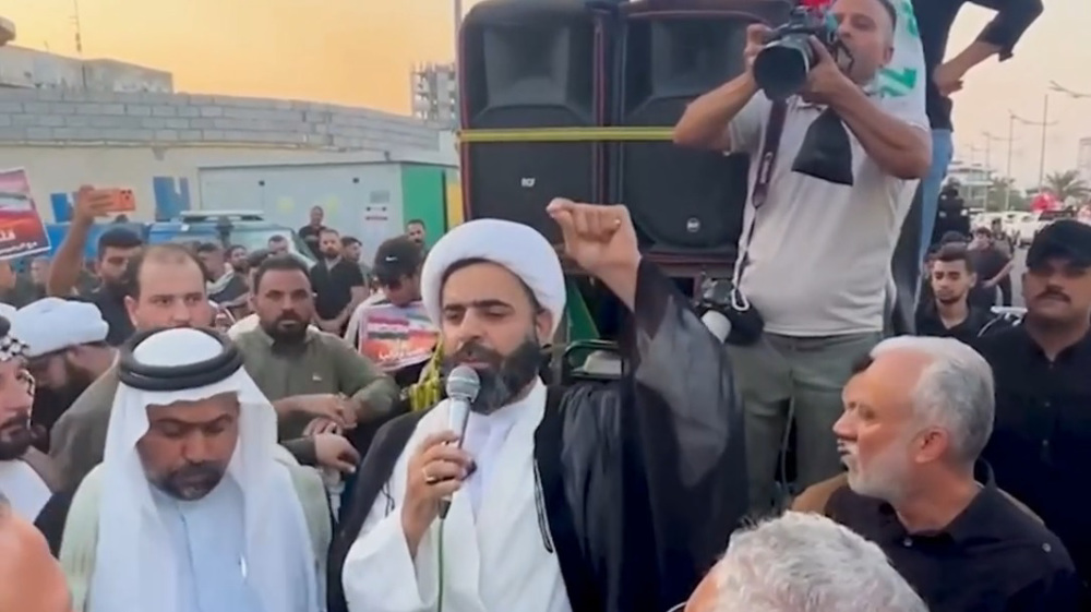 Iraqi protesters take to street to reject ‘unjust’ blockade against Iran