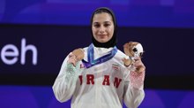 Reyhaneh Karimi makes history with Iran’s first women’s weightlifting medal at Asian Games