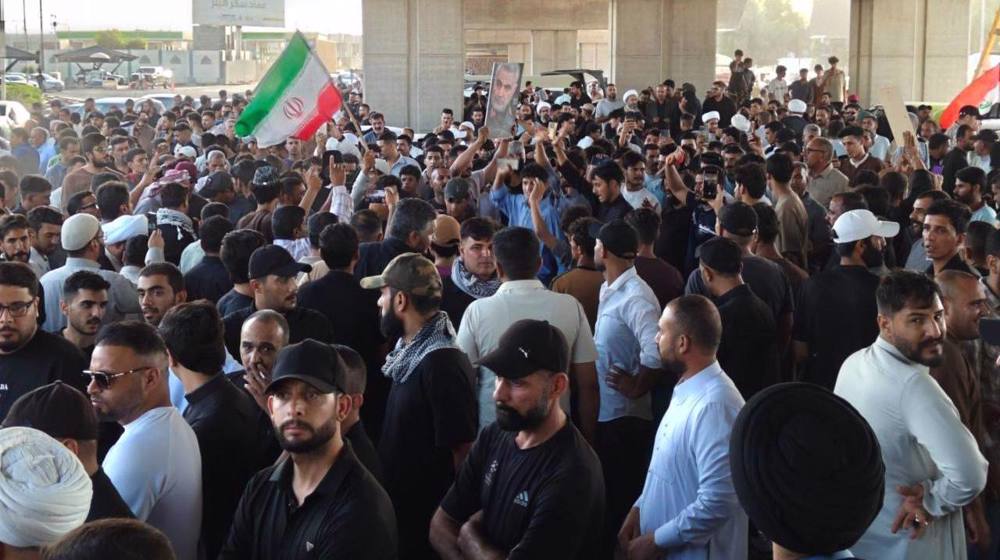 Iraqis hold nationwide rallies against suspension of Iranian flights 